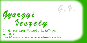 gyorgyi veszely business card